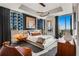 Spacious bedroom with city views and modern decor at 1065 Peachtree Ne St # 3102, Atlanta, GA 30309