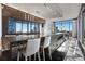 Modern kitchen boasts sleek cabinetry and expansive windows at 1065 Peachtree Ne St # 3102, Atlanta, GA 30309