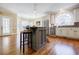 Modern kitchen with stainless steel appliances and a large kitchen island at 770 Westwind Ln, Alpharetta, GA 30005