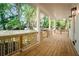 Spacious back deck with wooden flooring and backyard view at 185 Marion # B, Atlanta, GA 30307