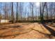 Large backyard with mature trees at 3276 Rollingbrook Way, Duluth, GA 30096