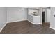 Dining area with hardwood floors and kitchen access at 3488 Shepherds Path, Decatur, GA 30034