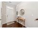 Inviting entryway with hardwood floors and a console table at 1184 Warner Park Ct, Decatur, GA 30033