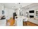 Modern kitchen with white cabinets and quartz countertops at 1263 Irwin Lake Way, Marietta, GA 30064