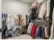 Large walk-in closet with ample hanging and shelving space at 1263 Irwin Lake Way, Marietta, GA 30064