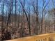 Private wooded backyard view from deck at 2920 Fleetwood Dr, Cumming, GA 30041