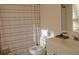 Bathroom with a shower/tub combo and updated vanity at 2920 Fleetwood Dr, Cumming, GA 30041