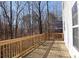 Wooden deck overlooking a wooded area at 2920 Fleetwood Dr, Cumming, GA 30041