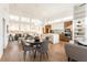 Open concept living space showcasing kitchen, dining, and living areas at 2107 Abner Nw Pl, Atlanta, GA 30318