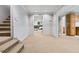 Finished basement with carpeted floors and stairs at 25 Highlands Way, Oxford, GA 30054