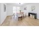 Formal dining room with hardwood floors and a round table at 482 Breakwater Ter, Stone Mountain, GA 30087