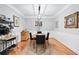 Formal dining room with wood floors and chandelier at 4100 Paces Se Walk # 2304, Atlanta, GA 30339