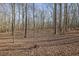 Wooded backyard with leaf covered ground at 1422 Hillside Dr, Grayson, GA 30017