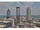 Aerial view of Downtown Atlanta skyline, featuring prominent skyscrapers at 1822 Avon Sw Ave, Atlanta, GA 30311