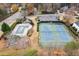 Aerial view of community amenities including pool and tennis courts at 2085 Melrose Trce, Cumming, GA 30041