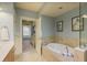 Elegant bathroom with soaking tub and walk-in shower at 273 12Th Ne St # 421, Atlanta, GA 30309