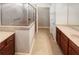 Large bathroom with double vanity and walk-in shower at 3338 Carolina Wren Sw Trl, Marietta, GA 30060