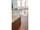 Kitchen with granite countertops and double sink at 3338 Carolina Wren Sw Trl, Marietta, GA 30060