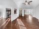 Spacious living room featuring hardwood floors and high ceilings at 3338 Carolina Wren Sw Trl, Marietta, GA 30060
