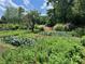 Lush vegetable garden featuring vibrant greenery, a variety of plants, and a serene outdoor setting at 10975 Hutcheson Ferry Rd, Chattahoochee Hills, GA 30268