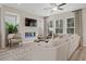 Relaxing living room featuring a fireplace and ample natural light at 224 Maycrest Path, Tucker, GA 30084