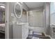 Clean basement bathroom with a shower/tub combo at 4201 N Mountain Ne Rd, Marietta, GA 30066