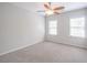 Spacious bedroom with ceiling fan and neutral walls at 822 Northam Ln, Atlanta, GA 30342