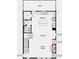 Second floor plan featuring an open living area and kitchen at 220 Maycrest Path, Tucker, GA 30084