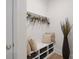 Built-in bench with storage in entryway at 7175 Linden Dr, South Fulton, GA 30349