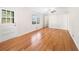 Bright and airy living room with hardwood floors and exterior access at 1110 Neva Dr, Marietta, GA 30060