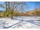 Large backyard covered in snow at 190 Highland Blvd, Stockbridge, GA 30281