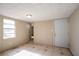 Simple dining room features tile flooring and a door to the outside at 190 Highland Blvd, Stockbridge, GA 30281