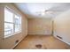 Living room with ceiling fan and wood flooring at 190 Highland Blvd, Stockbridge, GA 30281