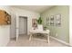 Bright home office features built-in shelving and a workspace at 2639 Cacao Sq, Acworth, GA 30101