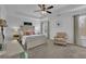 Main bedroom with carpeted floor and neutral color palette at 555 Winder Trl, Canton, GA 30114