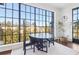 Dining area with round table and large windows at 230 Vickery Falls Dr, Roswell, GA 30075