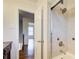 Bathroom with shower and tub, plus access to another room at 882 Edgewater Trl, Atlanta, GA 30328