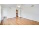 Hardwood floor bedroom with access to upper level at 882 Edgewater Trl, Atlanta, GA 30328