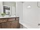 Clean bathroom with subway tile and modern vanity at 2071 Glenview Park Cir, Duluth, GA 30097