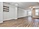 Spacious living room with hardwood floors and a ceiling fan at 2071 Glenview Park Cir, Duluth, GA 30097