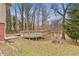 Wooden deck overlooks a fenced-in above ground pool, providing a relaxing outdoor space at 900 Sage Nw Ln, Conyers, GA 30012