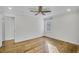 Bright bedroom with hardwood floors and ceiling fan at 40 Rhodes Dr, Marietta, GA 30068