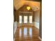 Bright dining room with hardwood floors and bay window at 608 Morgans Trce, Ellenwood, GA 30294