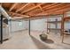 Unfinished basement with exposed beams and concrete floor at 2907 Renfro Nw Dr, Atlanta, GA 30318