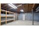 Unfinished basement with shelving for storage at 2768 Hawk Trace Ne Ct, Marietta, GA 30066