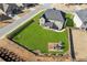 Aerial view of house and large backyard at 5110 Meridian Pass, Cumming, GA 30028