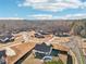 Aerial view of house, backyard, and neighborhood, highlighting the community at 7 Little Creek Manor Dr, Dallas, GA 30157