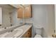 Clean bathroom with wood cabinets and shower/tub at 574 Northridge Crossing Dr, Sandy Springs, GA 30350