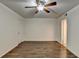 Bedroom with wood floors and a ceiling fan at 574 Northridge Crossing Dr, Sandy Springs, GA 30350