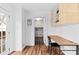 Bright home office with built-in shelves and French doors at 2402 Hillboro Sw Cir, Marietta, GA 30064